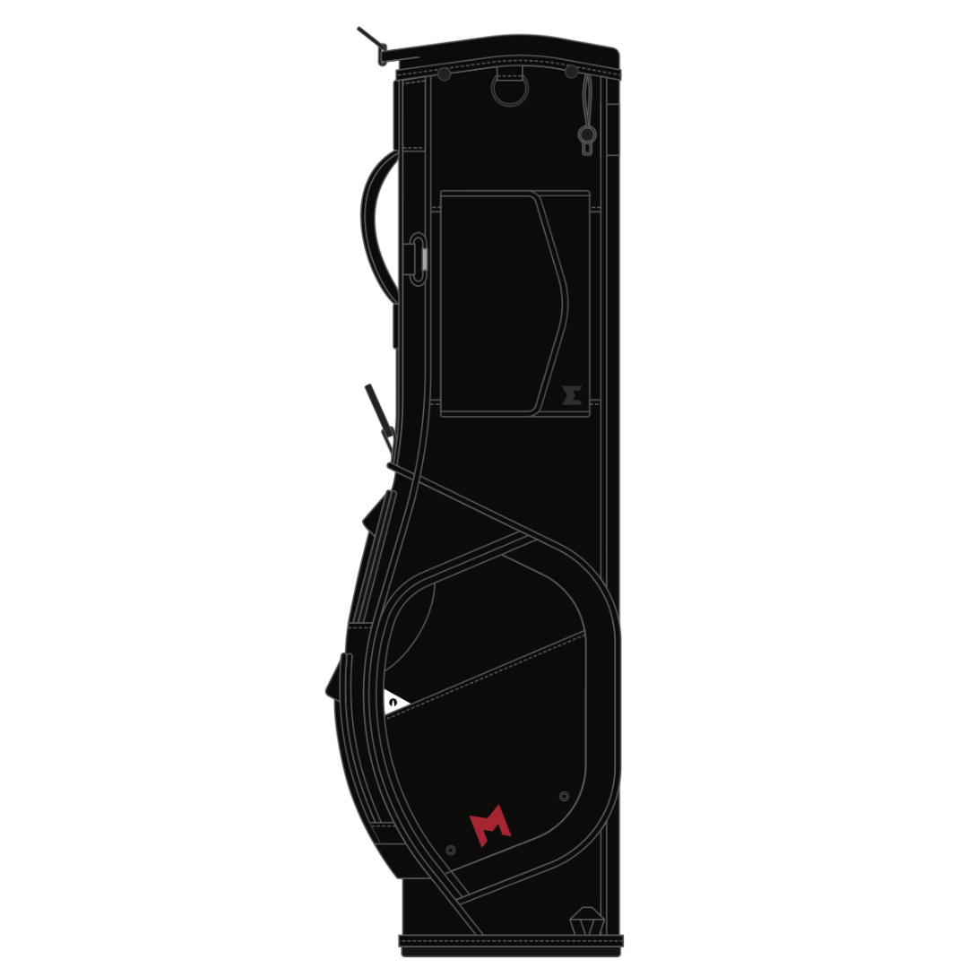 black par 3 golf bag lightweight for walking all magnetic pockets
