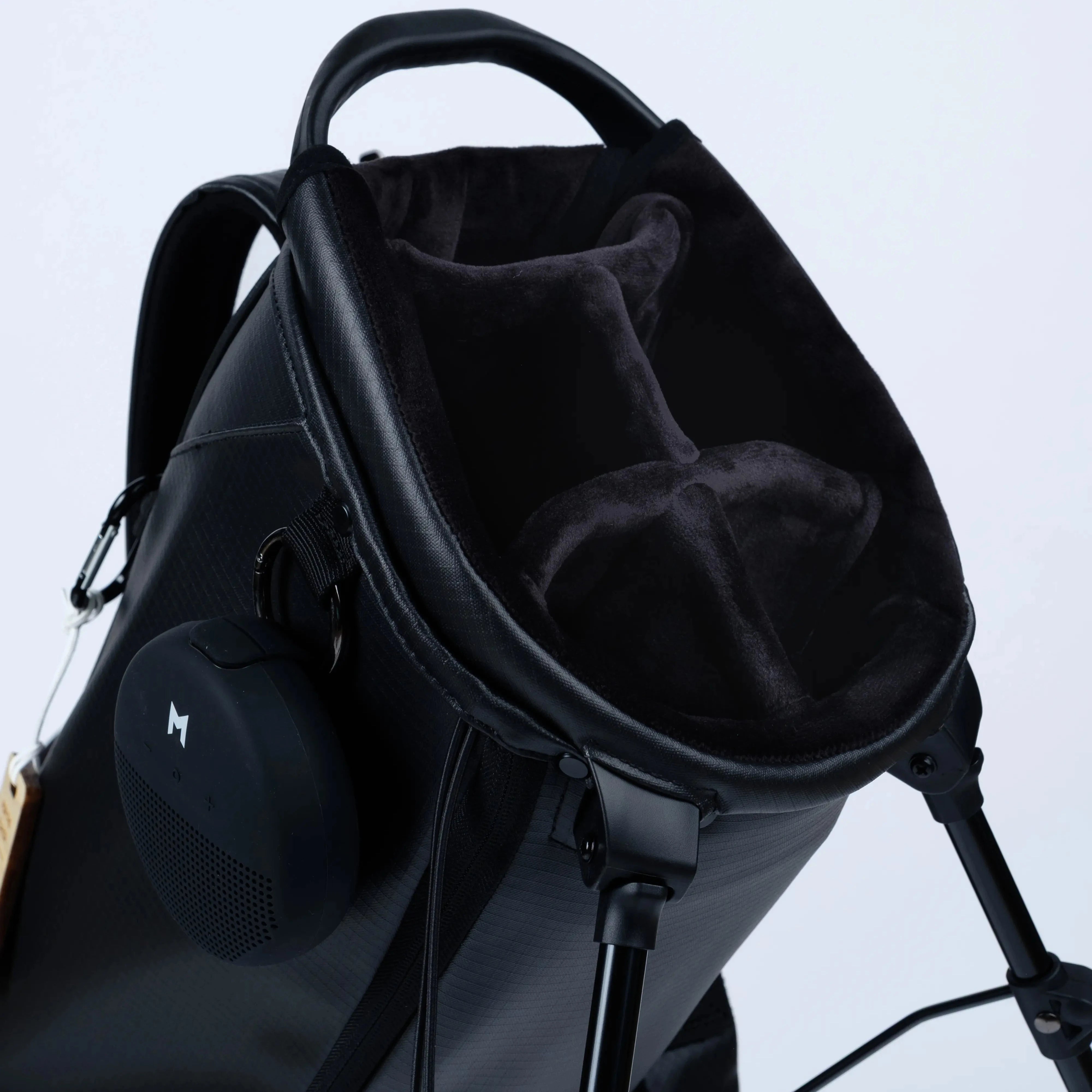 MNML GOLF Black MR2 Stand Golf Bag Top Divider Tour Velour