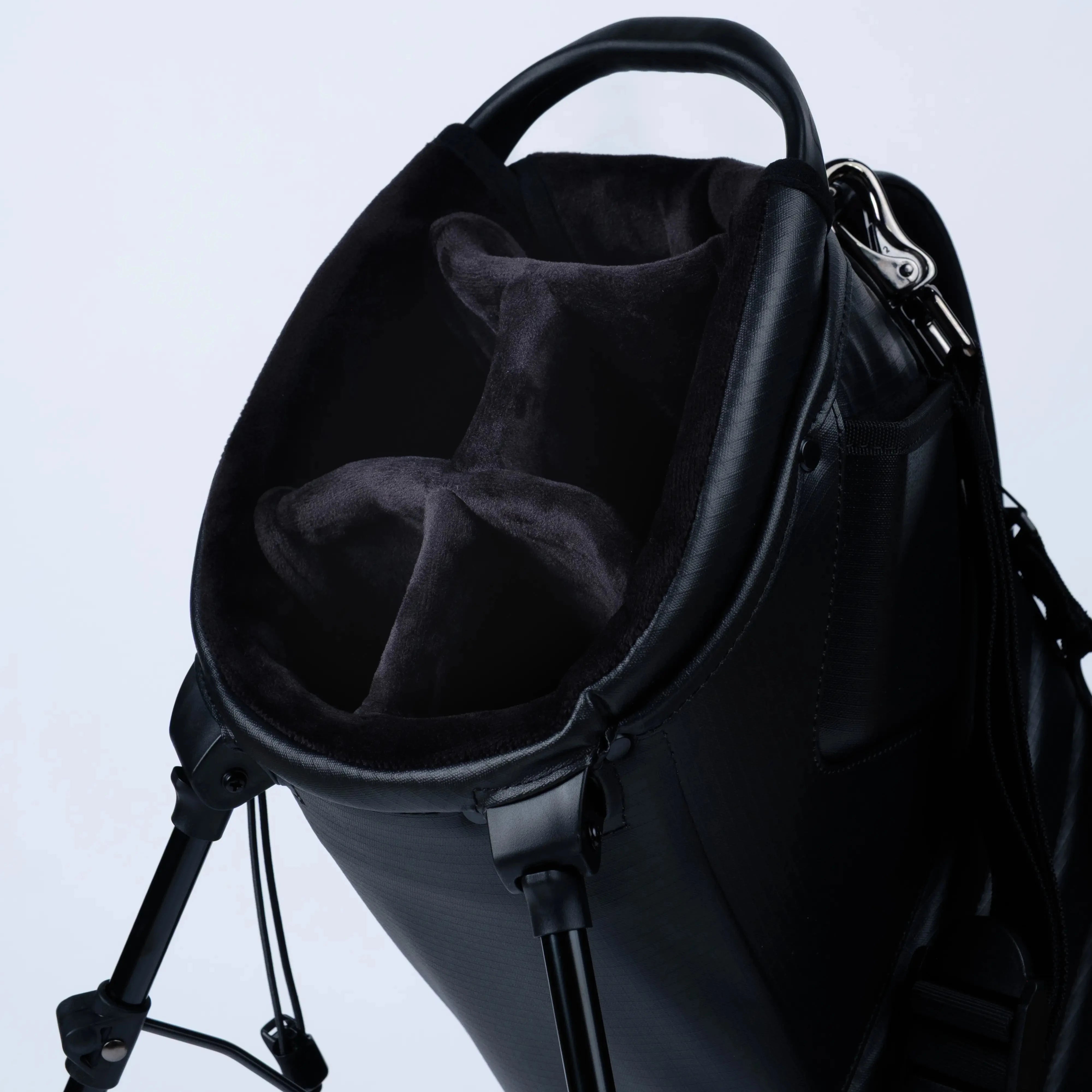 MNML GOLF Black MR2 Stand Golf Bag Tour Velour Top Divider