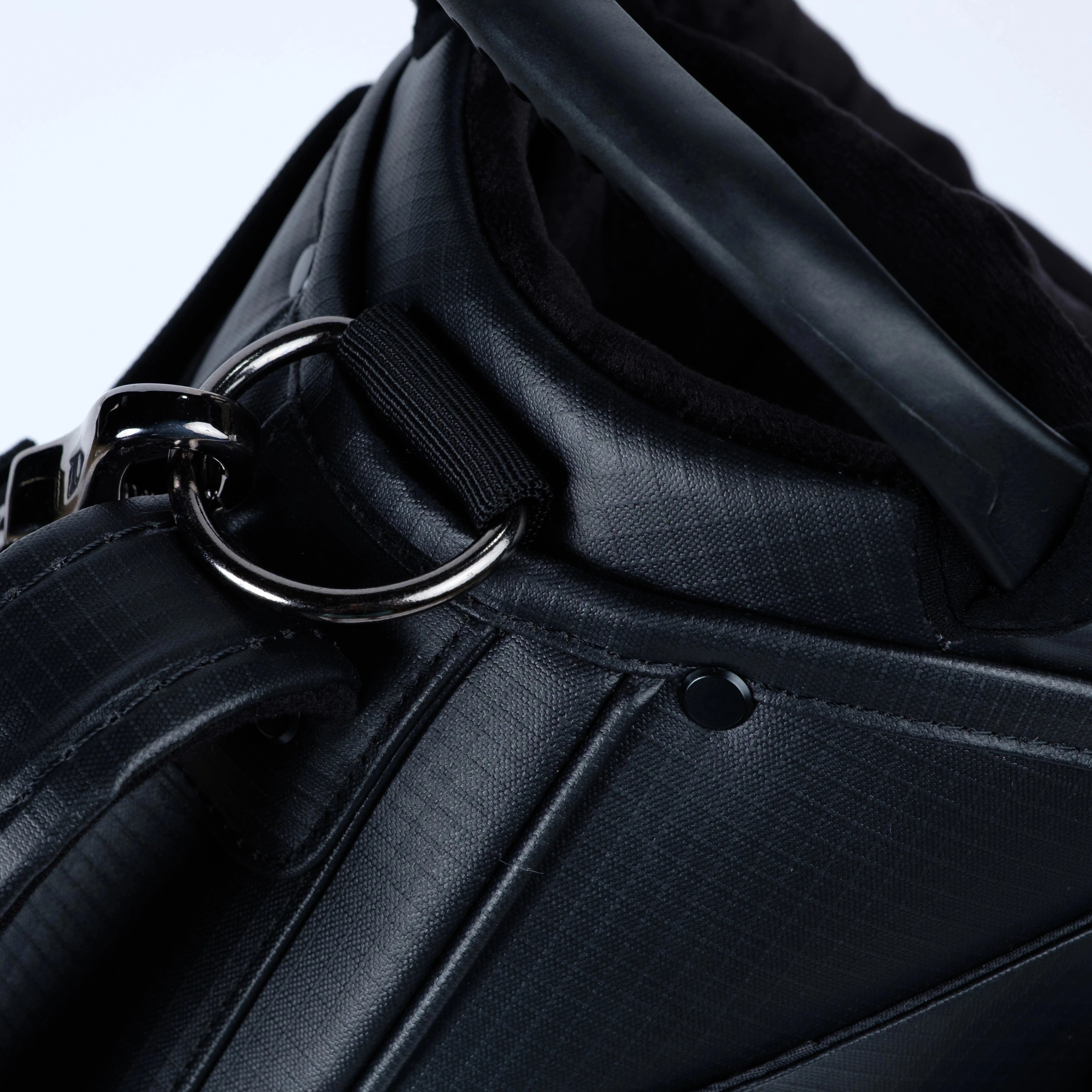Black Bag Metal Straps and Top handle