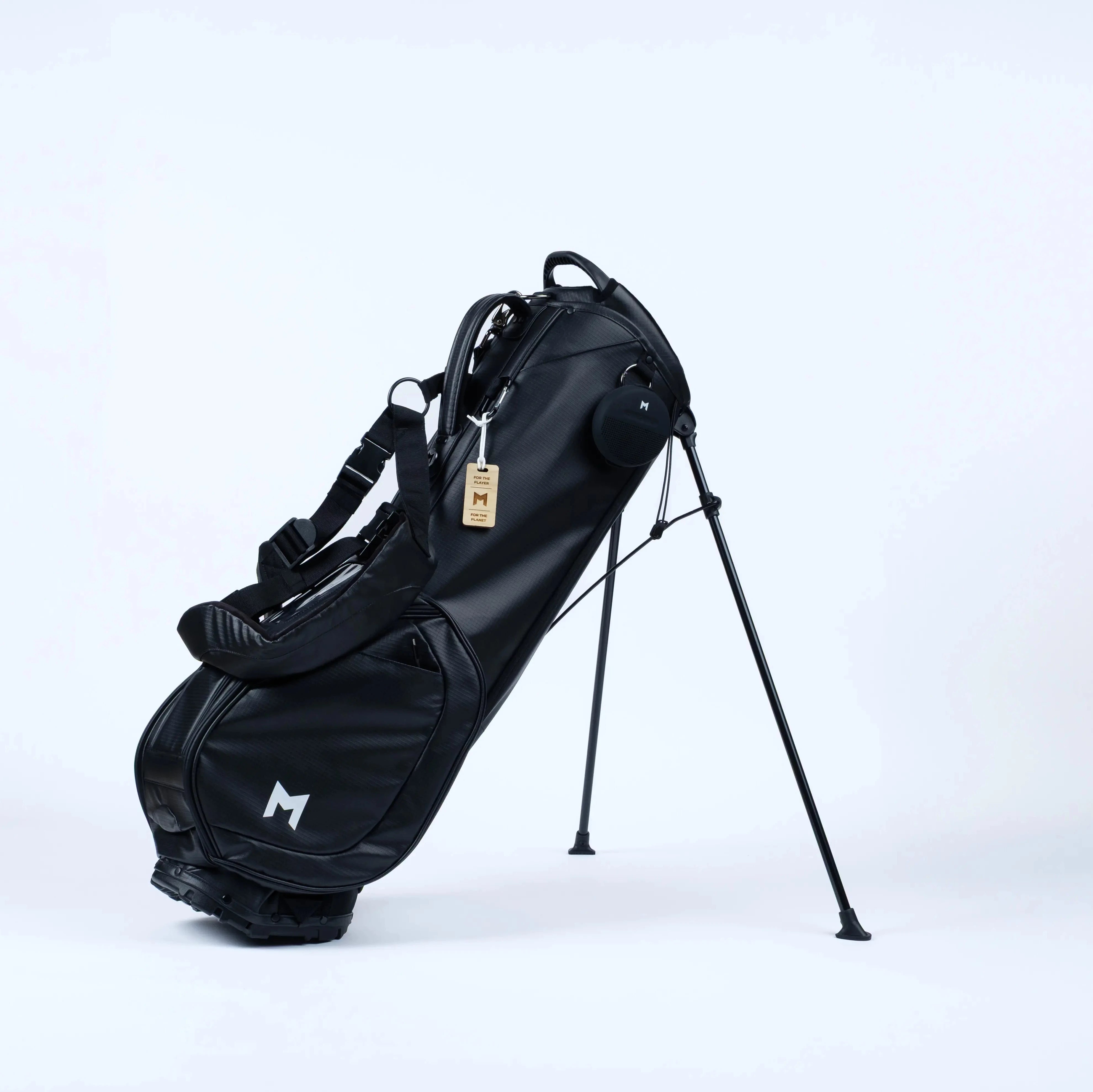 MNML GOLF Black MR2 Stand Golf Bag Recycled Materials