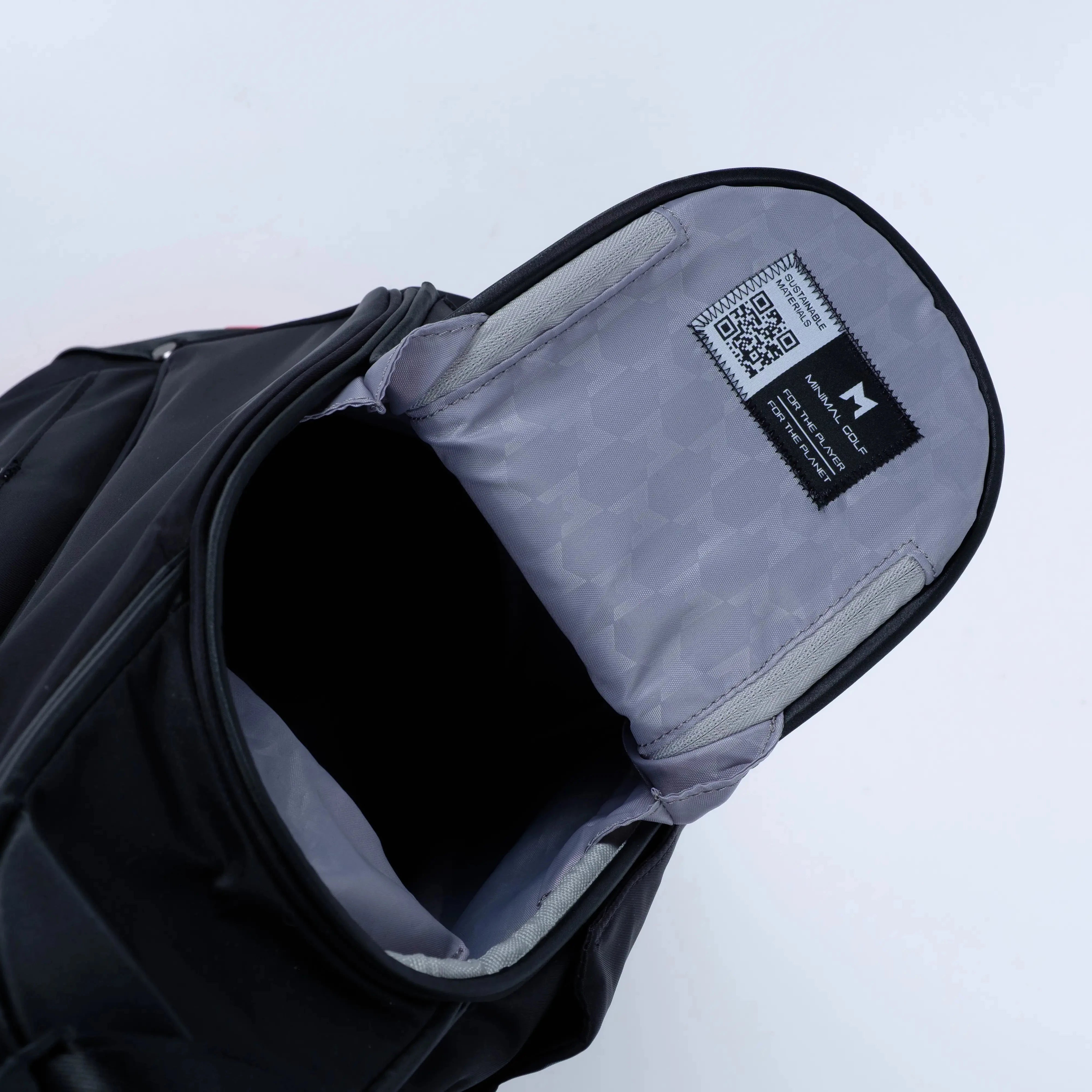 M COMP Golf Bag Black Red Magnetic Ball Pocket