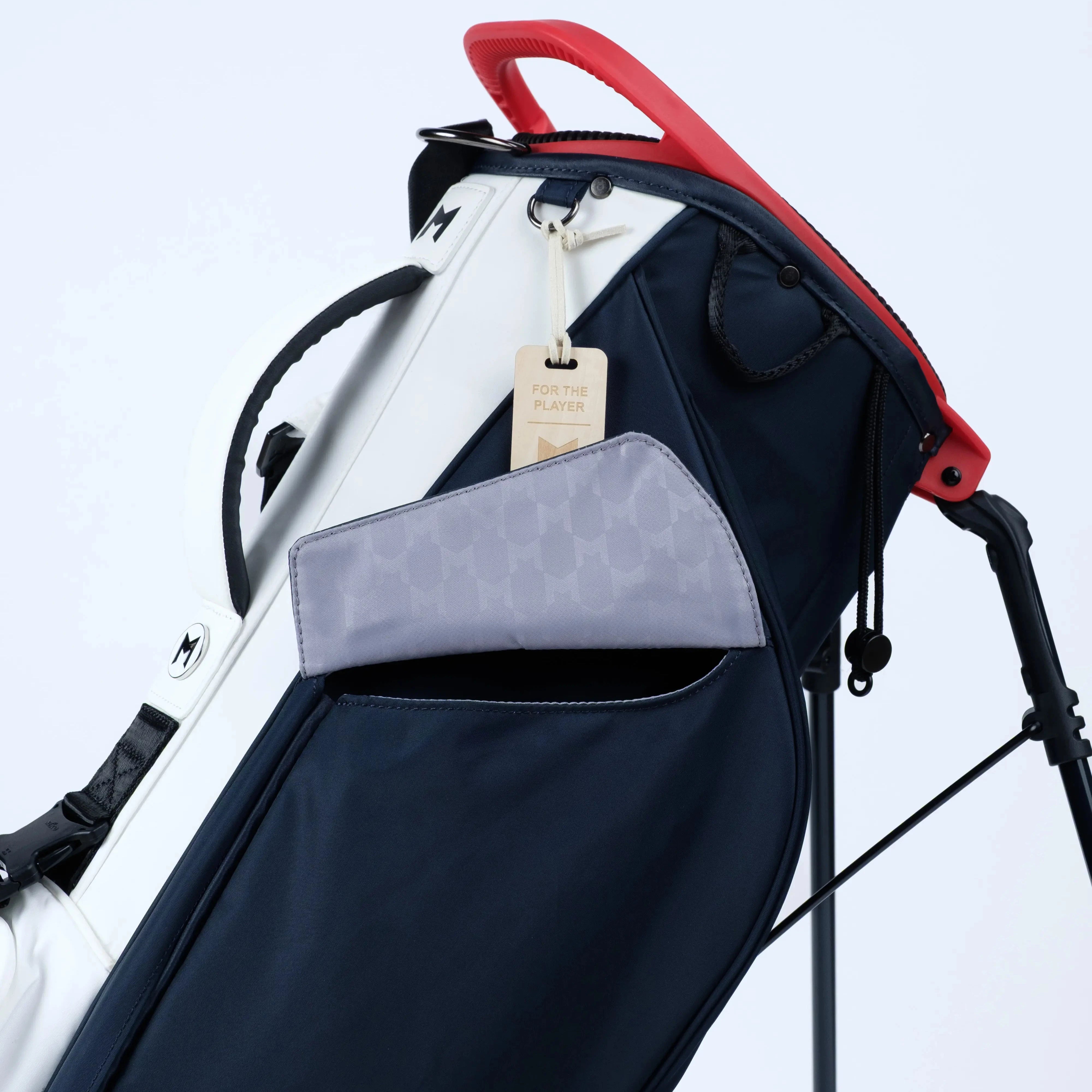 M COMP Navy Blue Golf Bag Magnetic Pockets