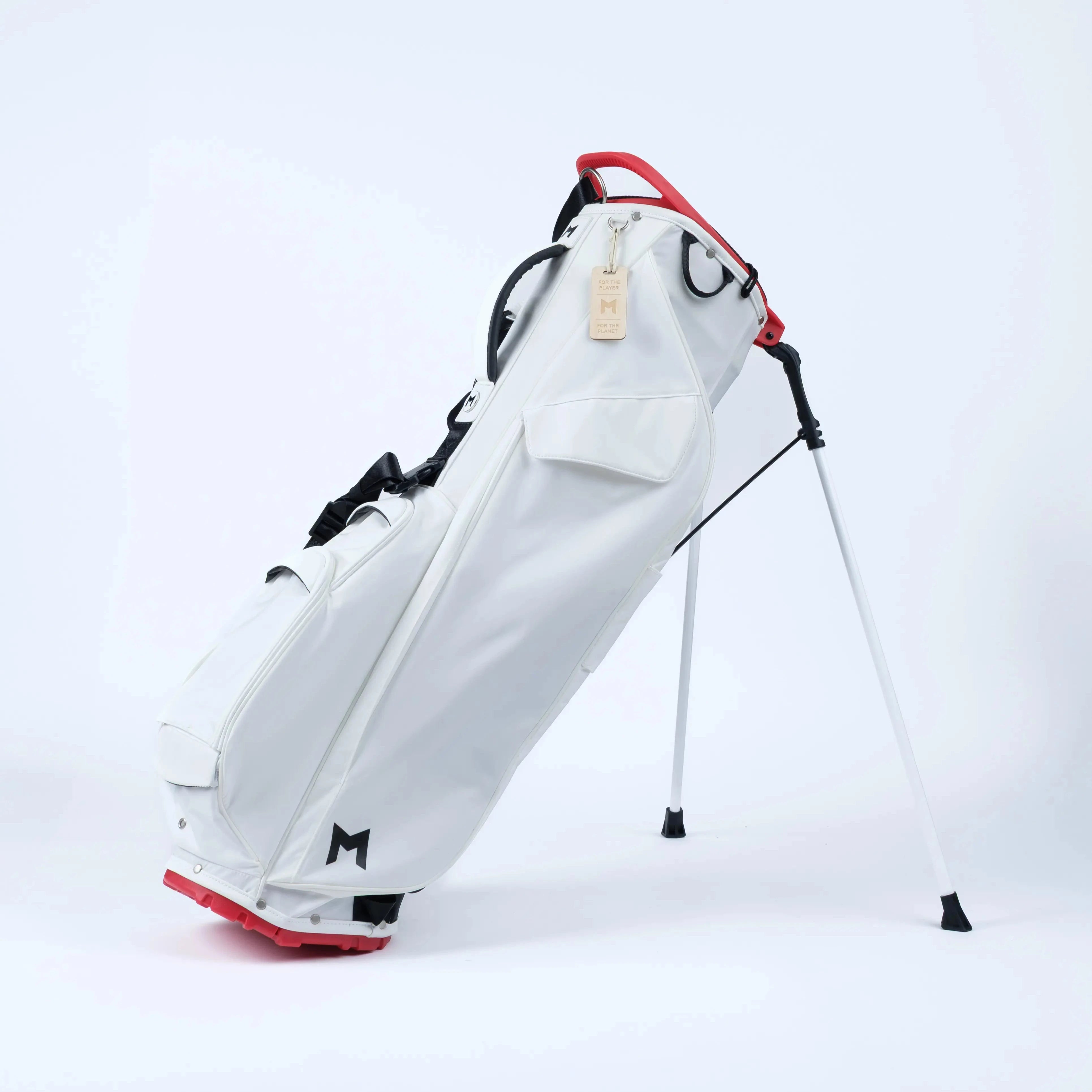 MNML GOLF M COMP White Golf Bag on Stand