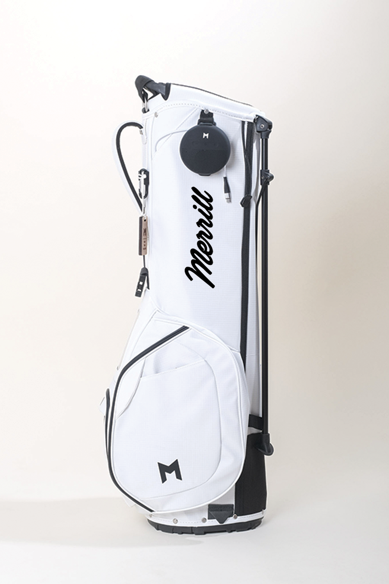 This is the white MR1 with "Merrill" hand painted on the side panel, in collaboration with Merrill Golf.