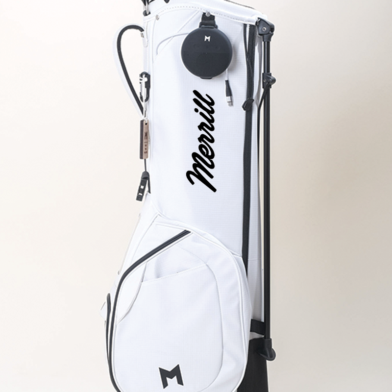 This is the white MR1 with "Merrill" hand painted on the side panel, in collaboration with Merrill Golf.